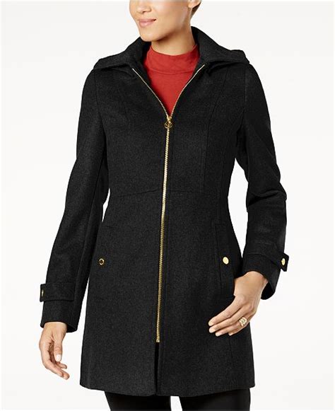 michael kors zip closure coats